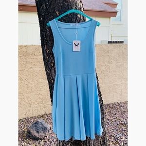 Baby Blue White Mark Dress